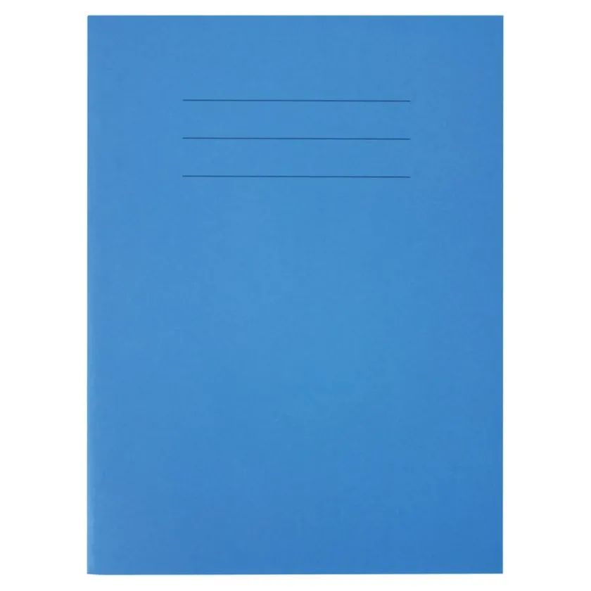 TTS A4 Choice Exercise Book 8mm Ruled Margin Blue 80pg pk Outlet