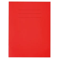 TTS A4 Choice Exercise Book 8mm Ruled Margin Red 80pg pk Online