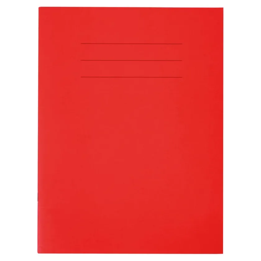 TTS A4 Choice Exercise Book 8mm Ruled Margin Red 80pg pk Online