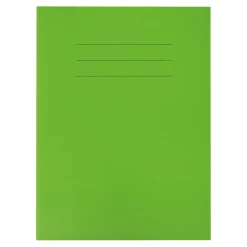 TTS A4+ Choice Exercise Book 8mm Ruled Margin 80pg Green pk Sale