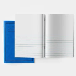 TTS A4 Exercise Book 1/2 15mm Ruled 1/2 Plain 40pg Blue 50pk Best