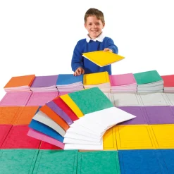 TTS A4 Exercise Book 20mm Squares 80pg Blue 50pk New