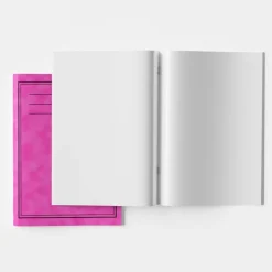 TTS A4 Exercise Book Plain 80pg Pink 50pk Best