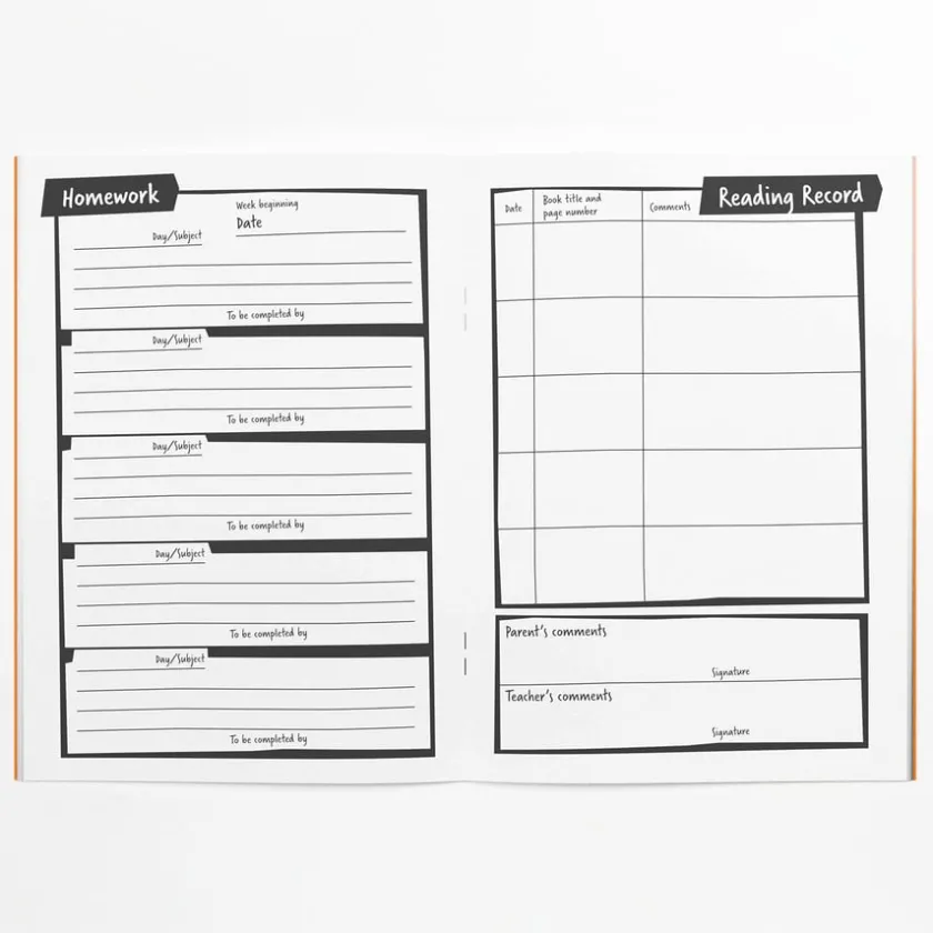 TTS A5 Primary Homework Diary & Reading Record Book Discount