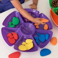 TTS Assorted Colours Flower Sorting and Paint Trays 6pk Online