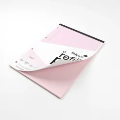 TTS A4 Tinted Refill Pads 8mm Ruled Margin Assorted 100pg 5pk Discount