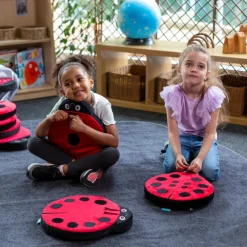 TTS Back To Nature Ladybird Counting Cushions Pack of 12 Outlet