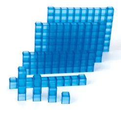 TTS Base Ten Transparent Interlocking Class Set 355pcs Clearance