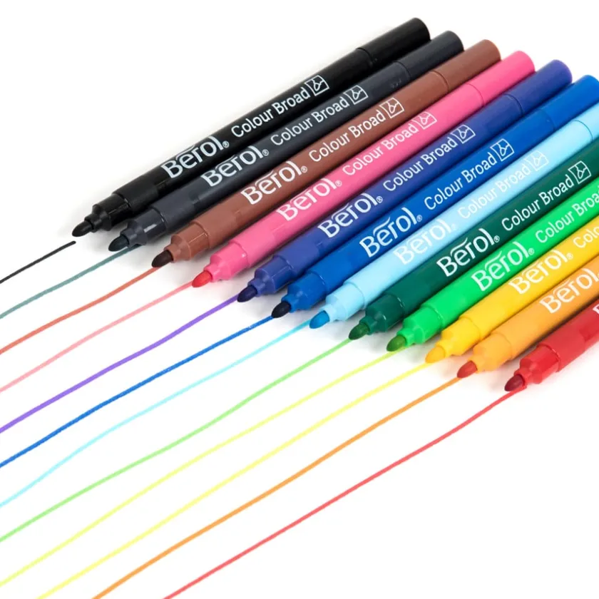 TTS Berol® Colour Broad Pens Assorted New