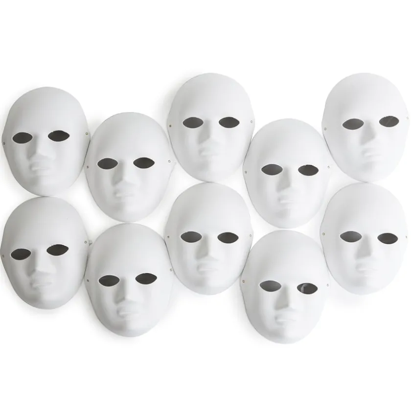 TTS Biodegradable Face Masks White 10pk Outlet