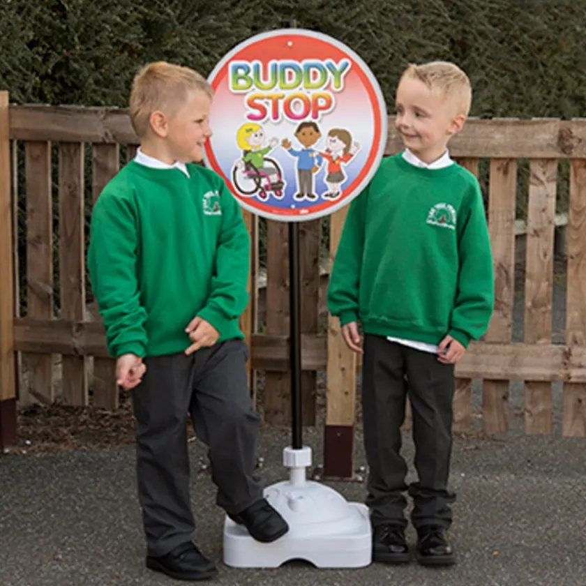 TTS Buddy Stop Playground Sign Clearance