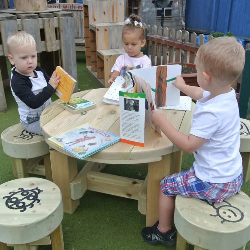 TTS Bug Table and Five Stools Clearance