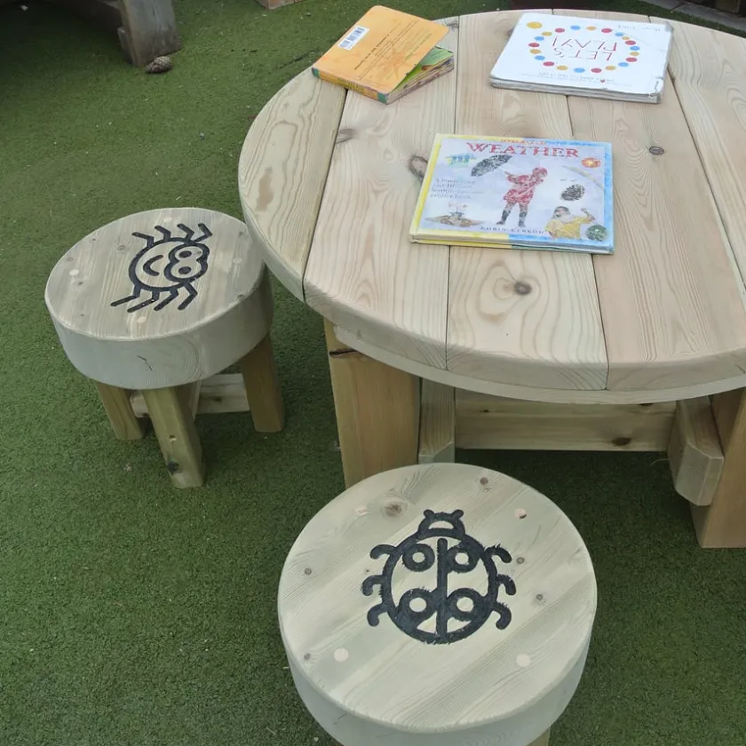 TTS Bug Table and Five Stools Clearance