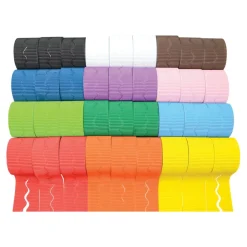 TTS Corrugated Scalloped Fade Resist Border Rolls Assorted Discount