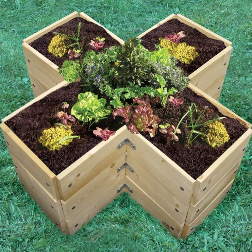 TTS Cross Shaped Grow Bed Hot