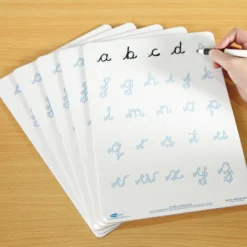 TTS Cursive Letter Formation Dry Wipe Boards A4 5pk Online