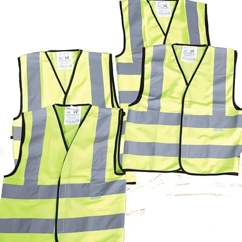TTS Dressing Up Construction High Vis Safety Vests 4pk Best