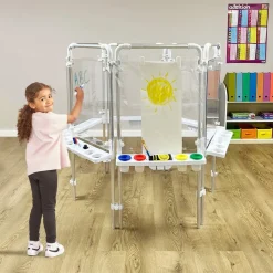 TTS Easy Clean Multi-Panel Acrylic Art Easel 6 Sided New