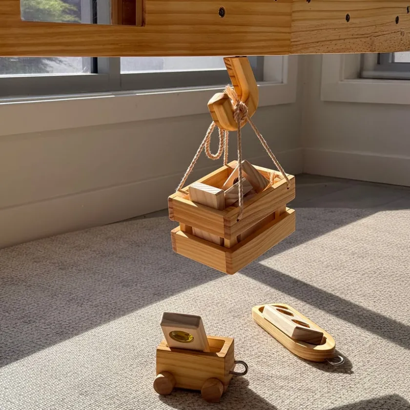 TTS Explore Nook Construction Wooden Giant Cable Machine Discount