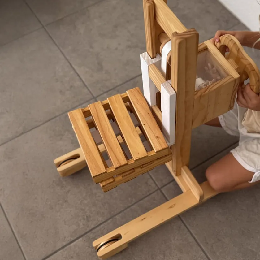TTS Explore Nook Construction Wooden Forklift & Pallets Hot