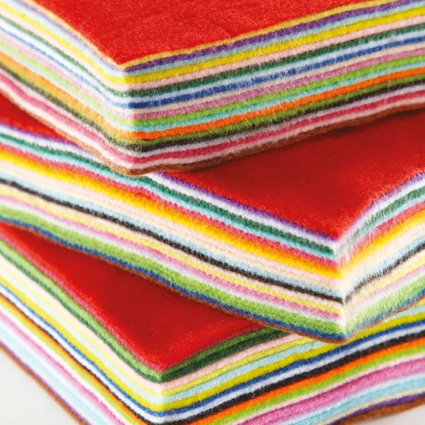 TTS Felt Squares Assorted mm pk Clearance