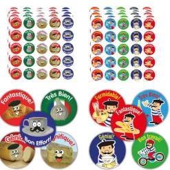 TTS French Motivation Reward Stickers 750pk Hot