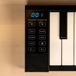 TTS 88 Key Lightweight Full Length Folding Piano - Black