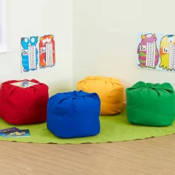 TTS Large Beanbags Primary Colours 4pk Best