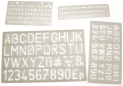 TTS Lettering Stencils Set Of 4 Discount