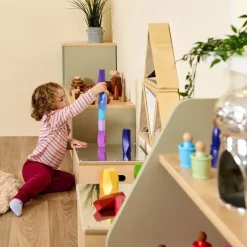 TTS Loose Parts Tonal Rainbow Wooden Boulder Blocks Clearance