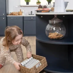 TTS Modern Living Kitchen Corner Unit Navy Clearance