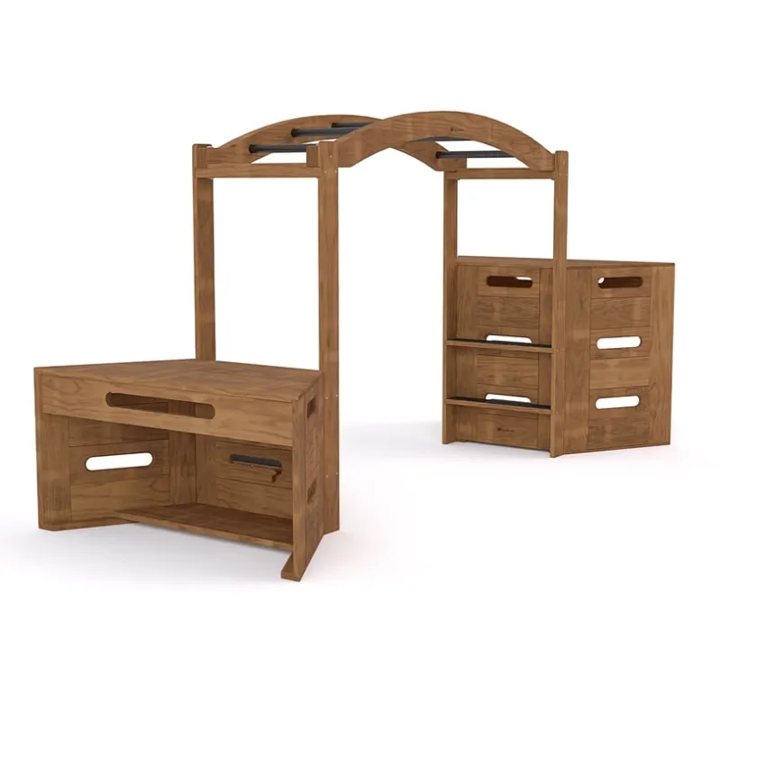 TTS Outdorable Overhead Branch Monkey Bars and Climbers Set Hot