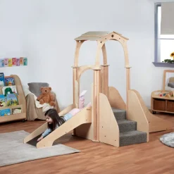 TTS Play Pod Kinder Gym With Roof H1535 x W1940 x D1520mm Sale