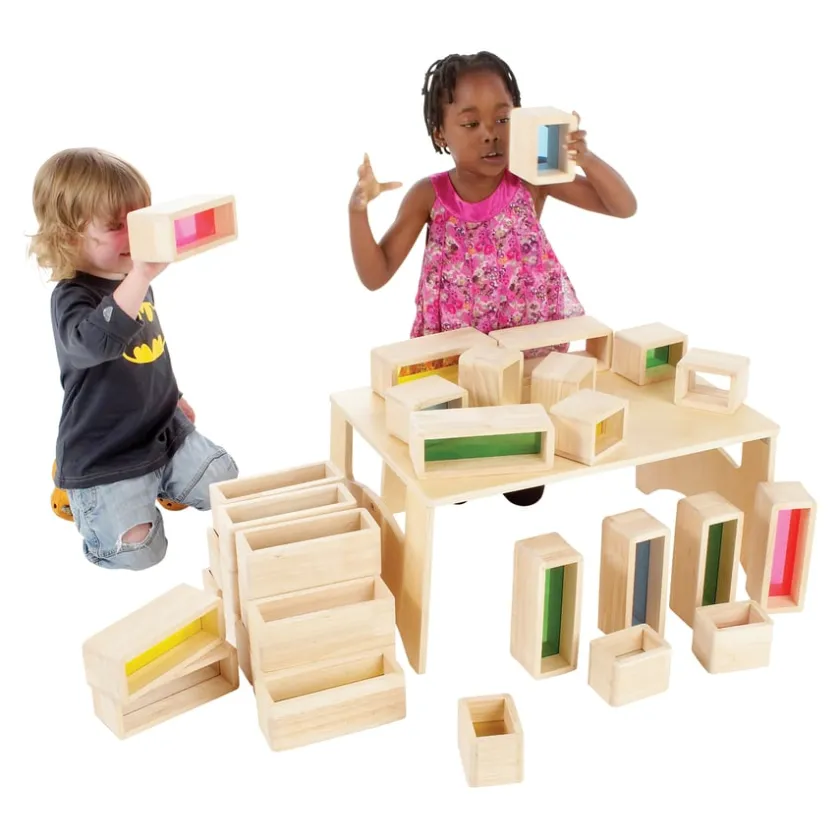 TTS Rainbow Window Construction Bricks 36pk Hot