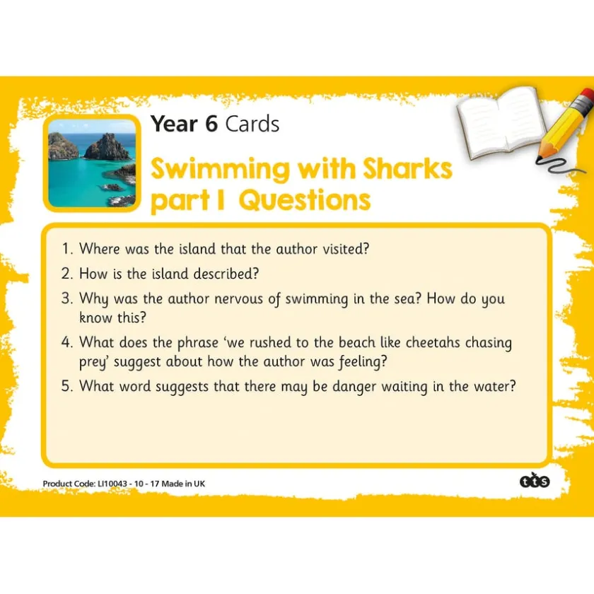 TTS Reading Comprehension Cards Year 6 Online