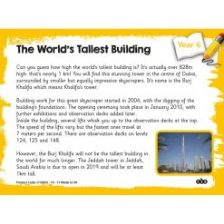 TTS Reading Comprehension Cards Year 6 Online