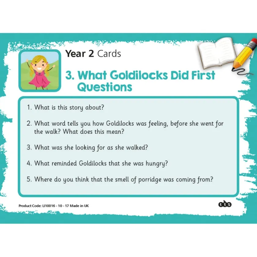 TTS Reading Comprehension Topic Cards Year 2 Best