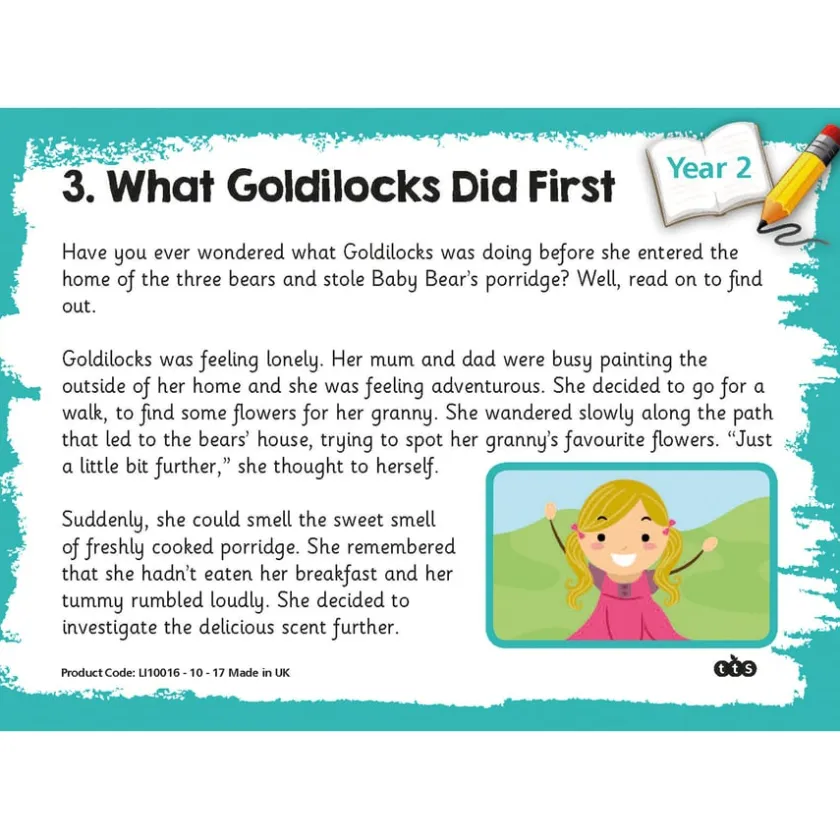 TTS Reading Comprehension Topic Cards Year 2 Best