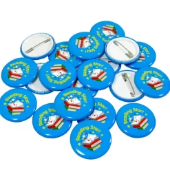 TTS Reading Star Button Badges 40pk Discount