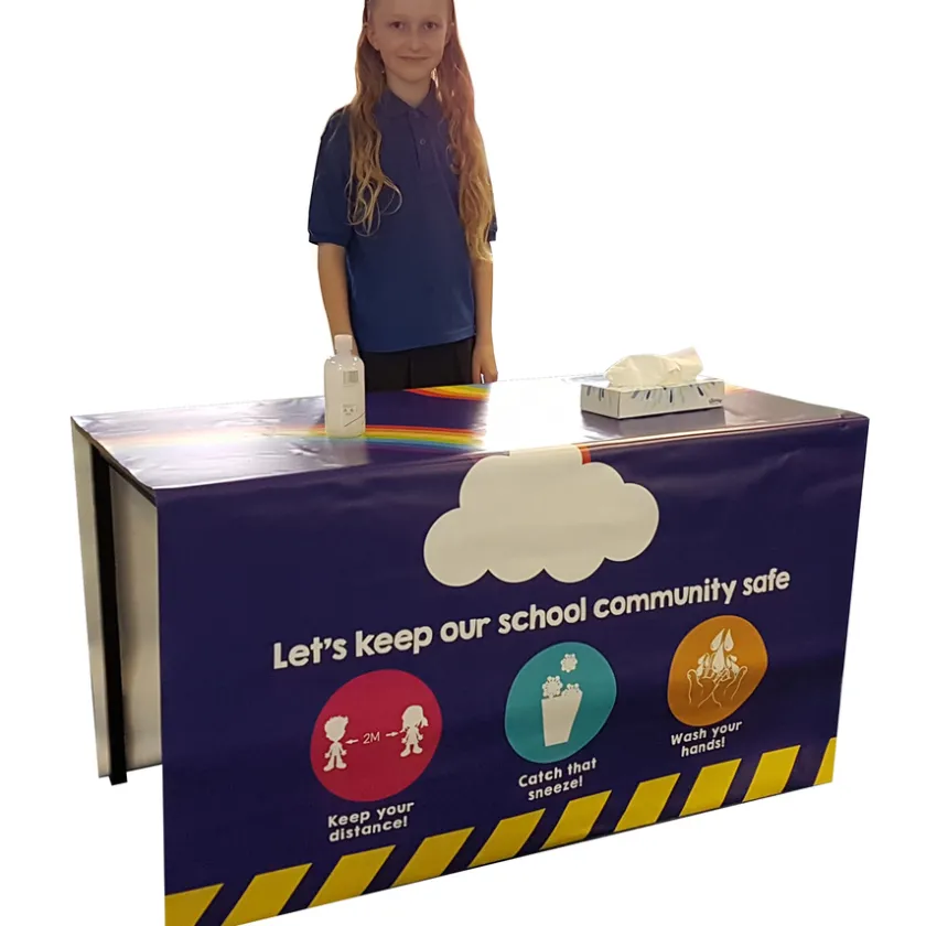 TTS Sanitation Station Wipe Clean Table Cover Hot