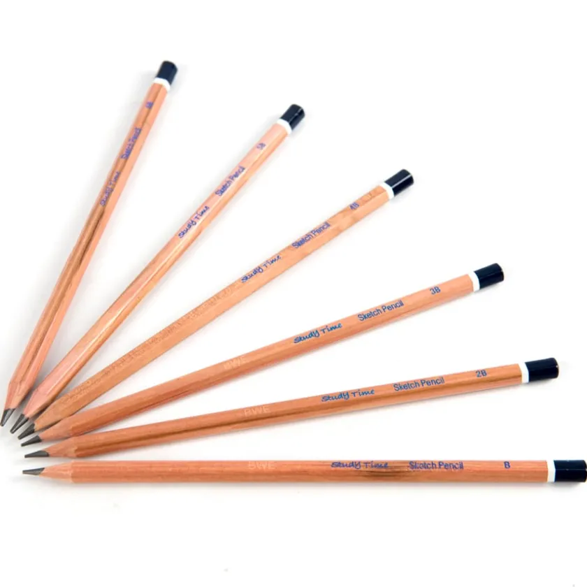 TTS Study Time Sketching Pencils Assorted 6pk Best