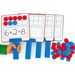 TTS Ten Frame Magnetic Answer Boards & Counters 4pk Discount