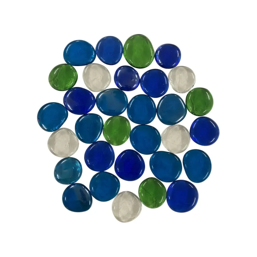TTS Transparent Coloured Pebble Counters 30pcs Discount