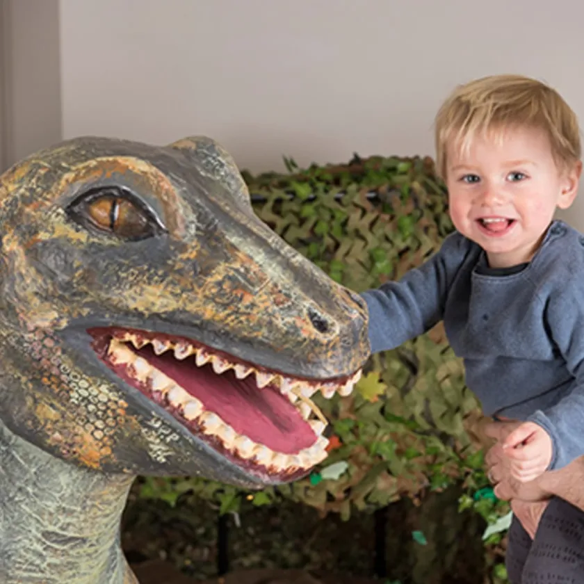 TTS Adventures with Dinosaurs Giant Mache Figures Clearance