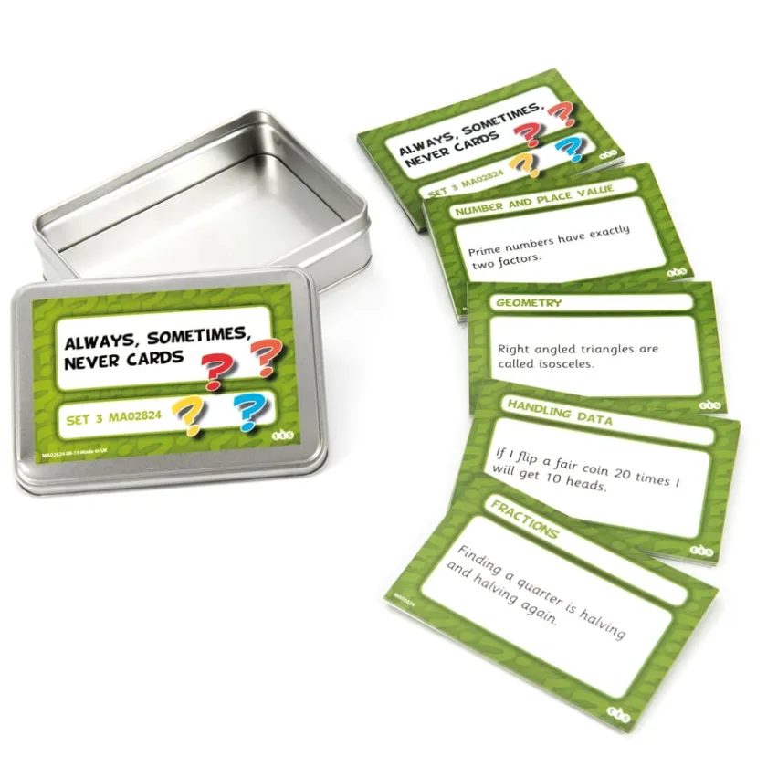 TTS Always, Sometimes, Never Activity Cards Hot