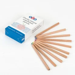 TTS Chunky Natural Triangular Colouring Pencils Online
