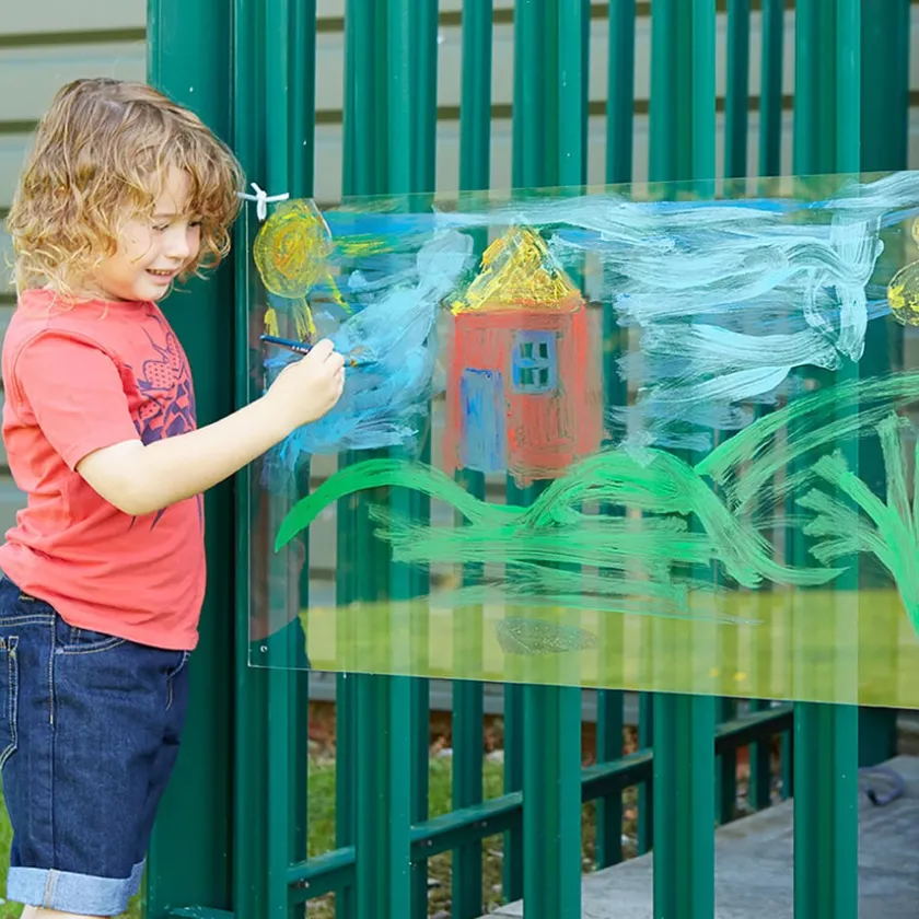 TTS Clear Acrylic Outdoor Mark Making Panel Online