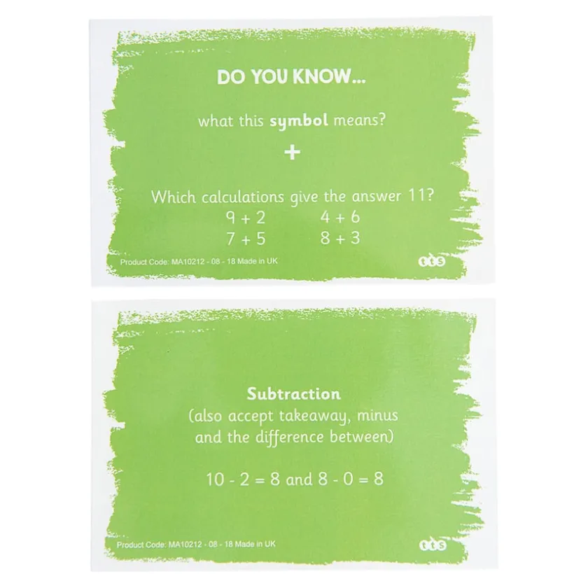 TTS Do You Know? Maths Activity Cards Year 1 80pk Clearance