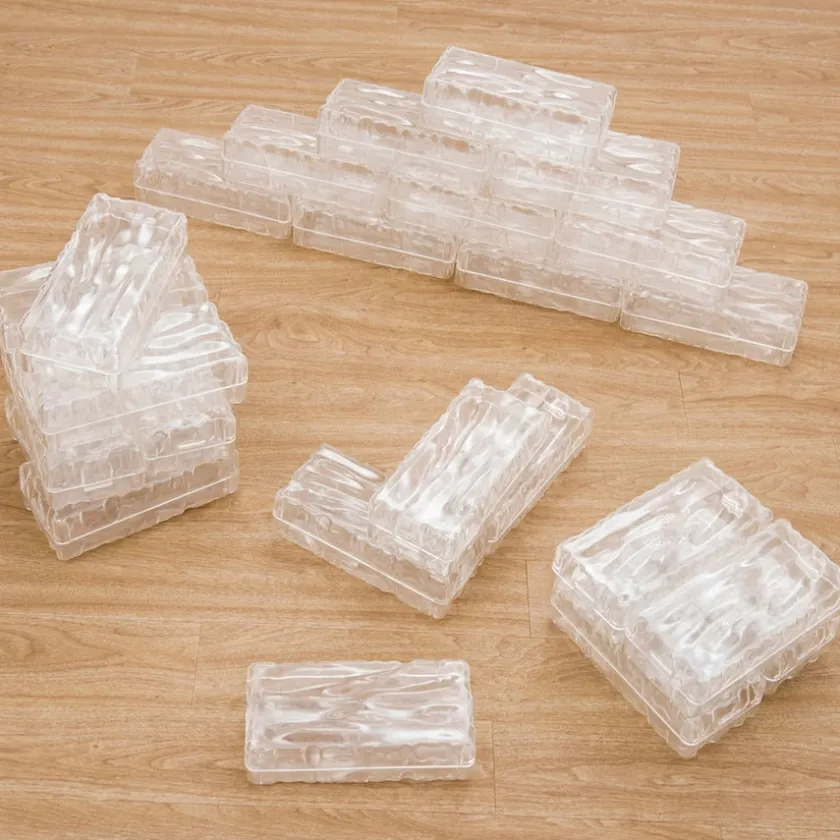 TTS Glacier Effect Clear Plastic Ice Bricks Sale
