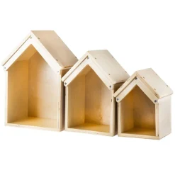 TTS Nesting Wooden Small World Houses 3pk Sale